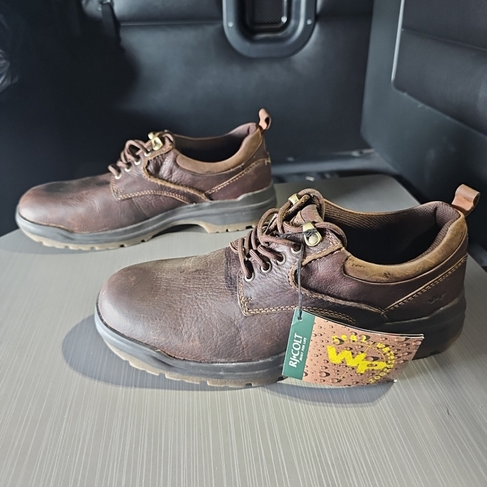 RJ Colt Andrew Dark Brown Leather Waterproof‎ Hiking Shoe Men's 11M NEW